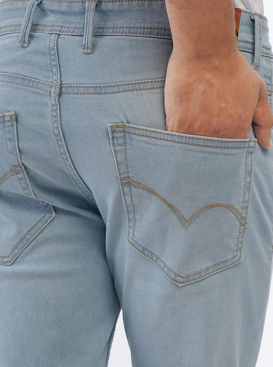 Light Blue Washed Rider Fit Jeans | JadeBlue