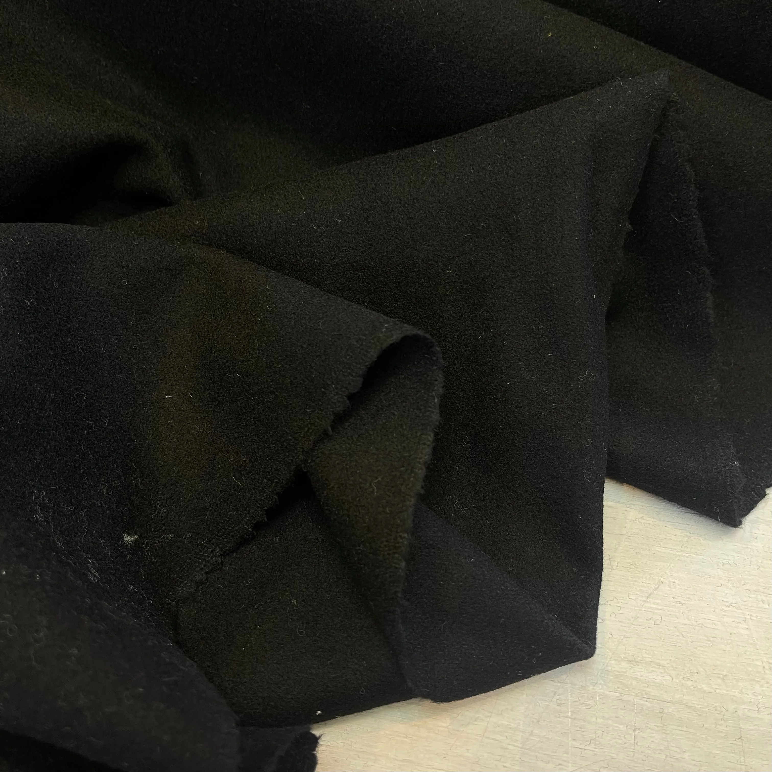 London Black Wool Coating