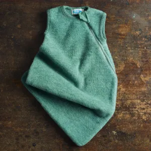 Merino Wool Fleece Sleeveless Sleeping Bag - Sage