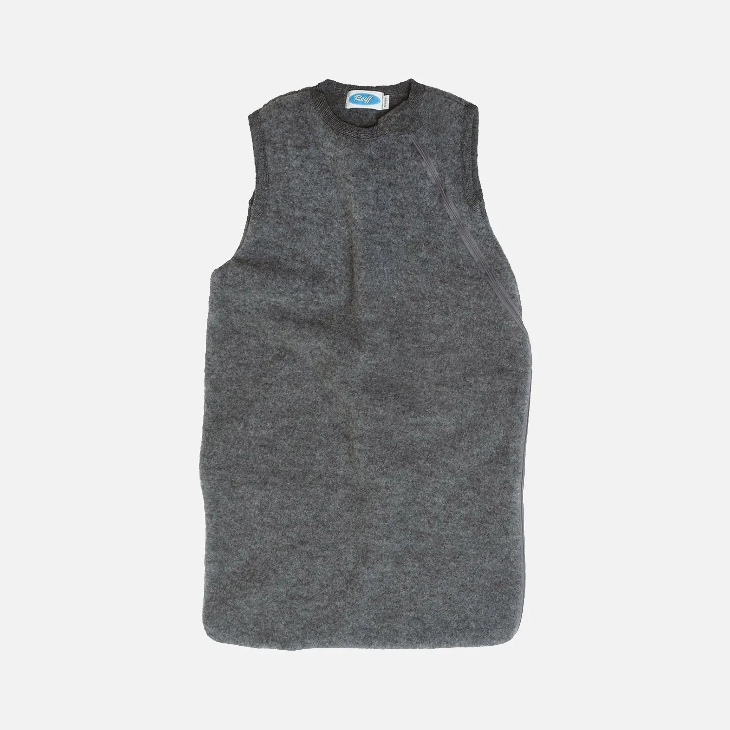 Merino Wool Fleece Sleeveless Sleeping Bag - Slate