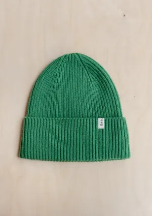 Merino Wool Kids Beanie in Green