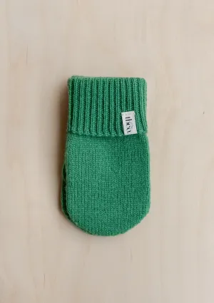 Merino Wool Kids Mittens in Green