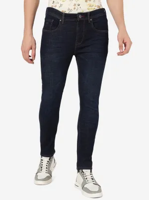 Mid Night Blue Solid Rider Fit Jeans | JadeBlue