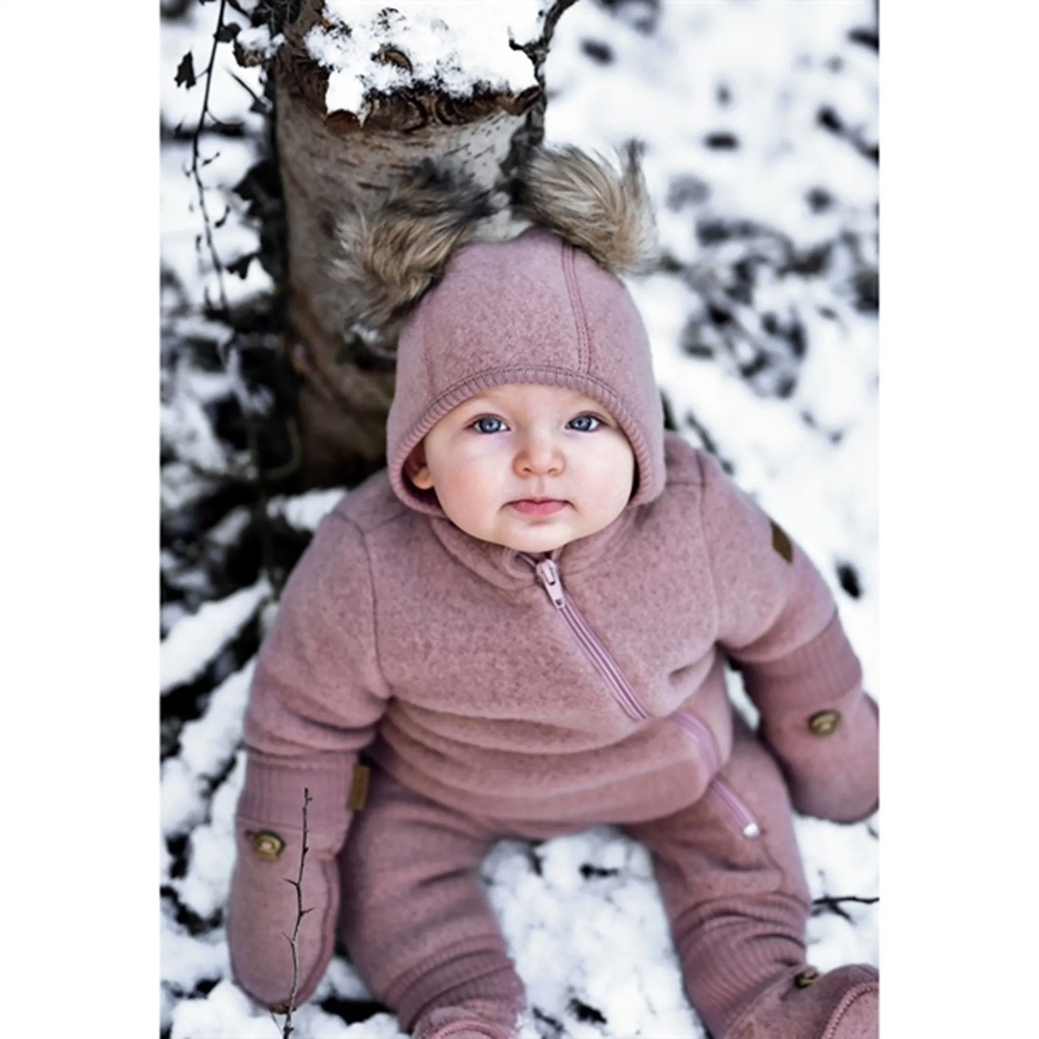 Mikk-Line Wool Baby Suit Burlwood