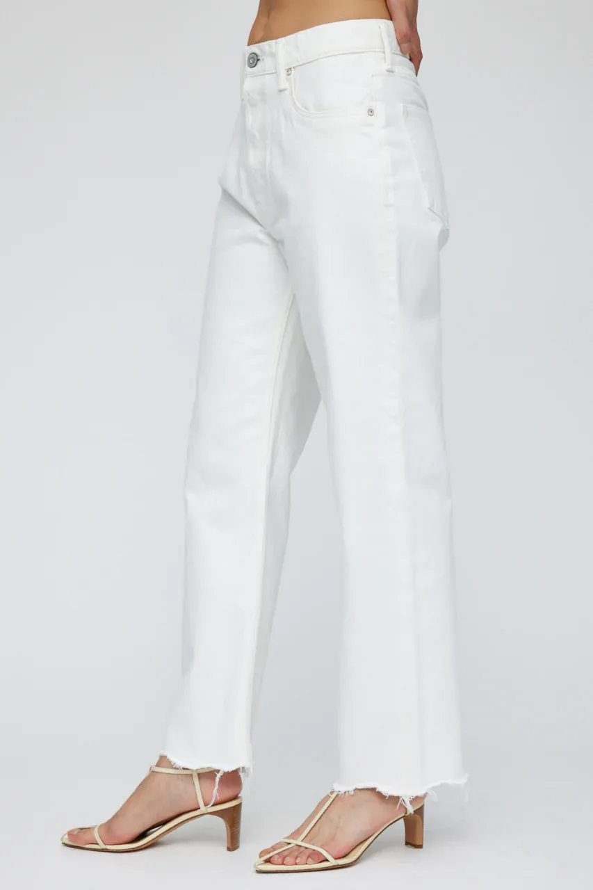 Moussy - MV Aurora Wide Straight Crop in White