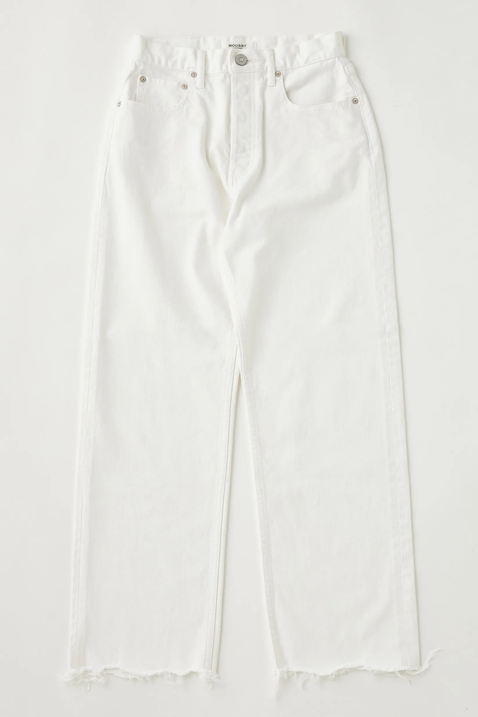 Moussy - MV Aurora Wide Straight Crop in White