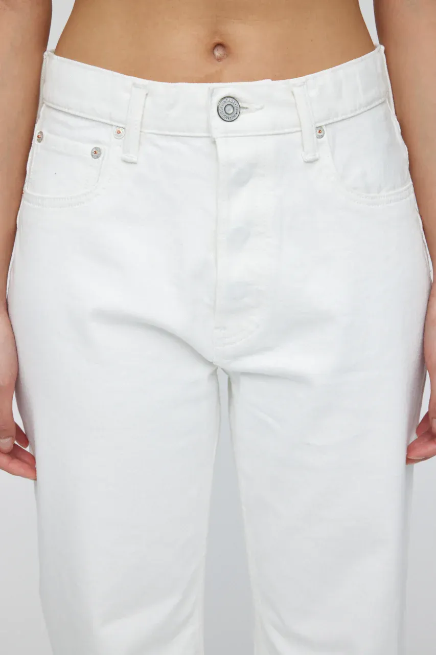 Moussy - MV Aurora Wide Straight Crop in White