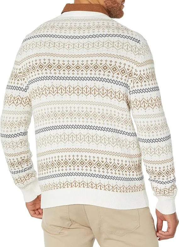 Nautica Men's Fair Isle Crewneck Sweater