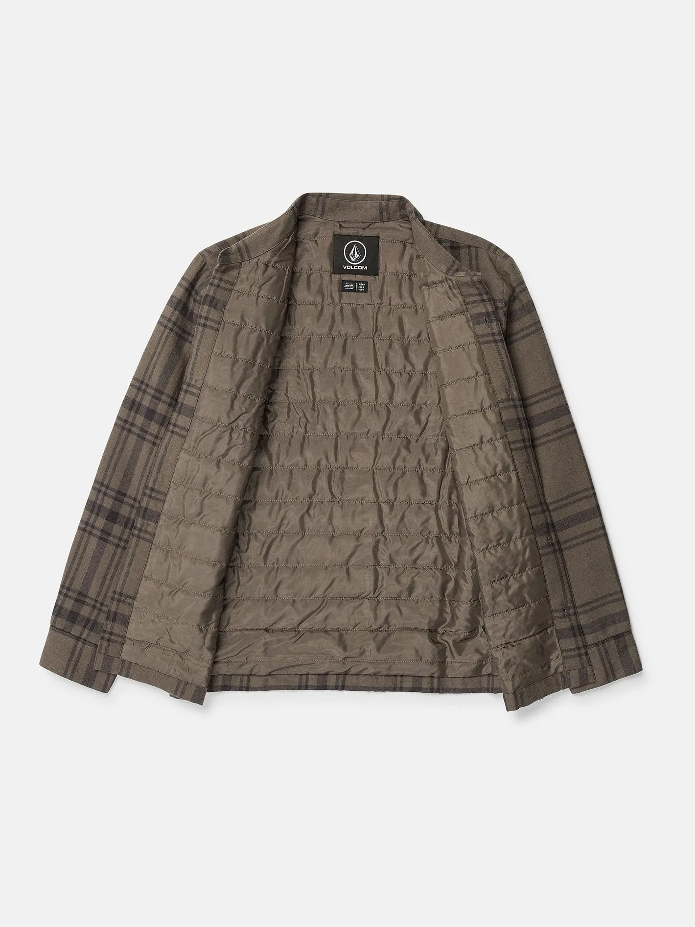 Northport Lined Long Sleeve Flannel - Mushroom