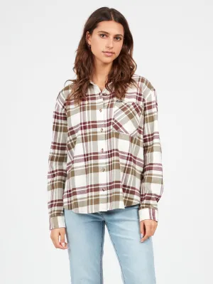 Plaid To Meet U Long Sleeve Flannel - Dark Camo