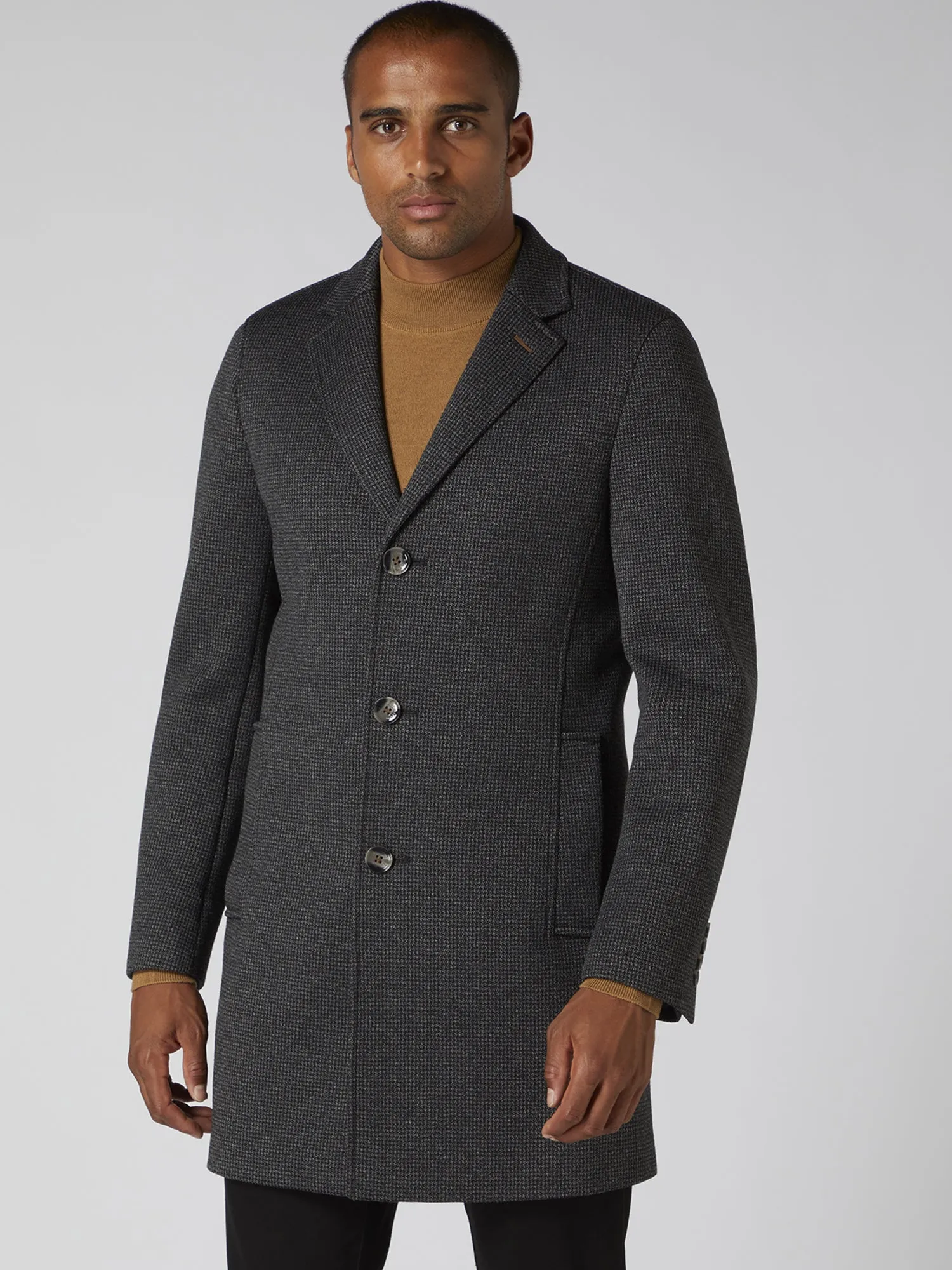 Remus - Grey Raeburn Checked Coat