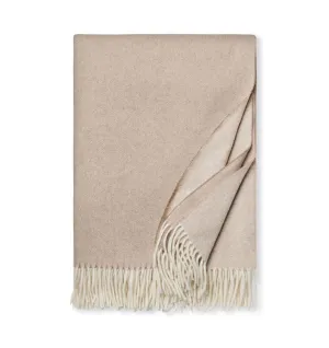 Renna Natural Cashmere Throw by Sferra