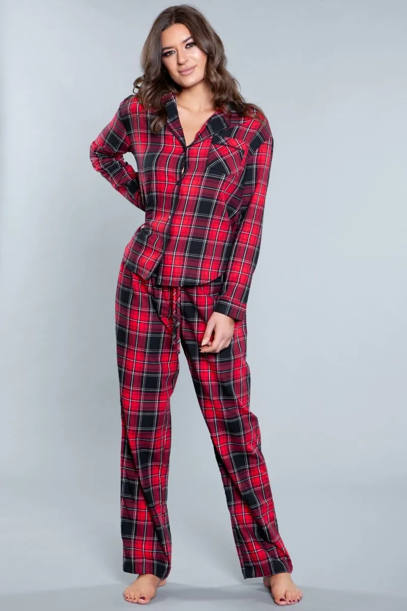 Saige PJ Set Red