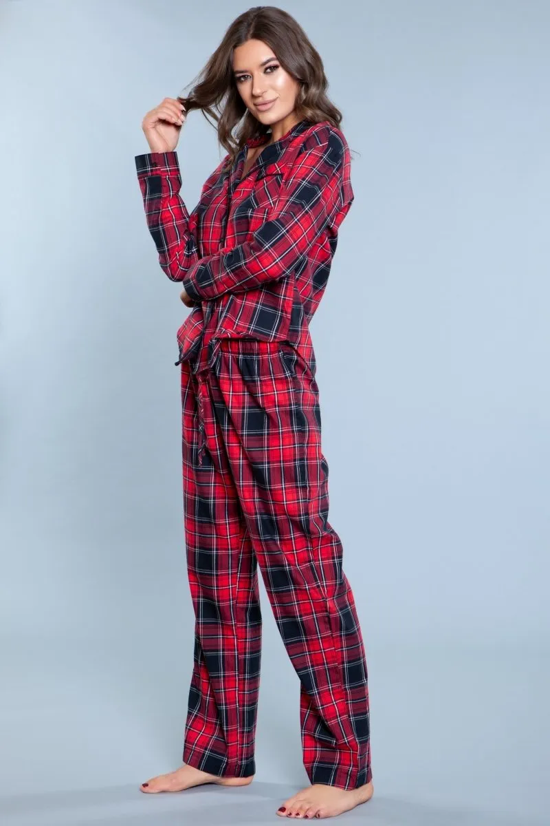 Saige PJ Set Red