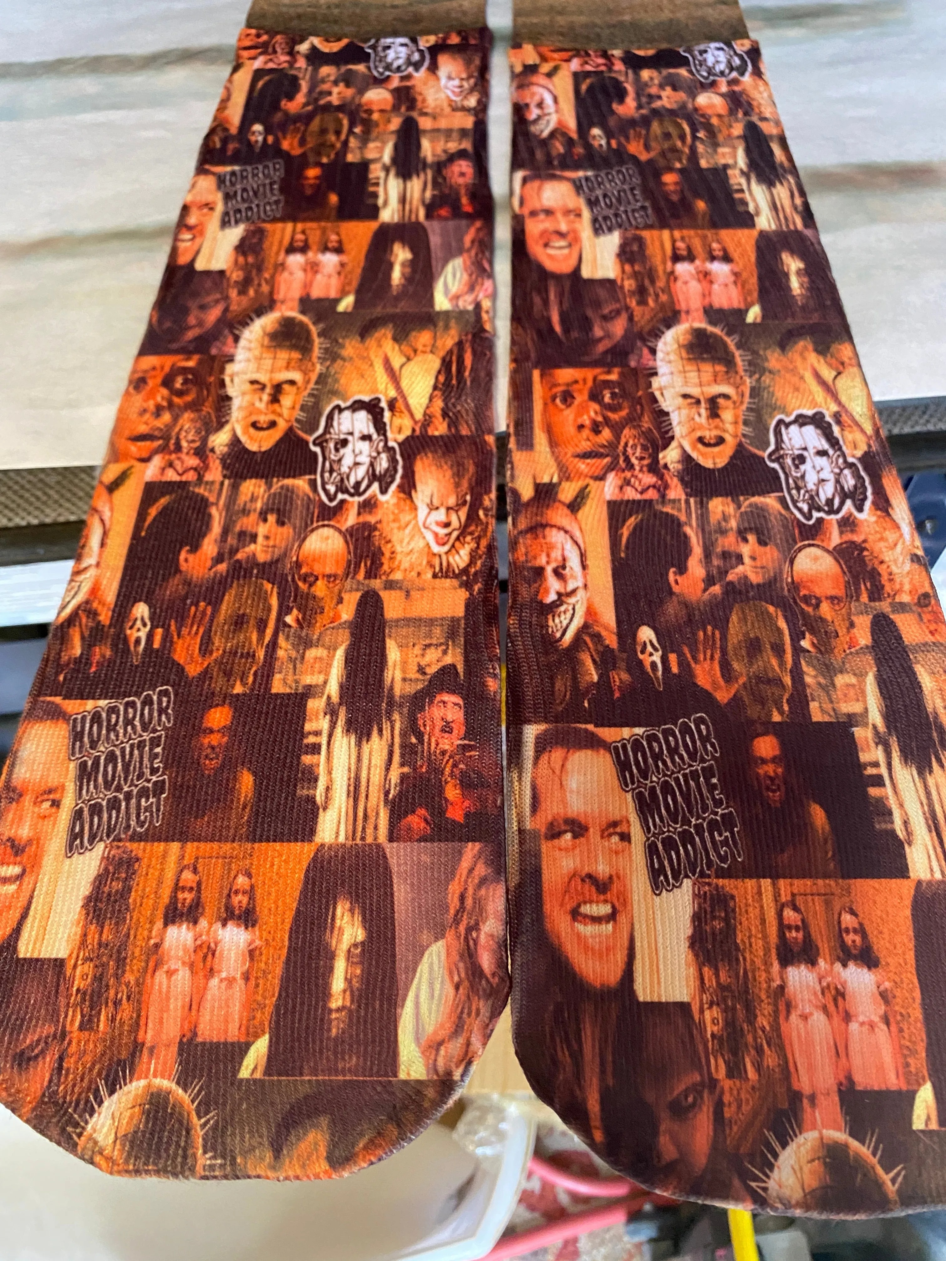 Scary movies socks