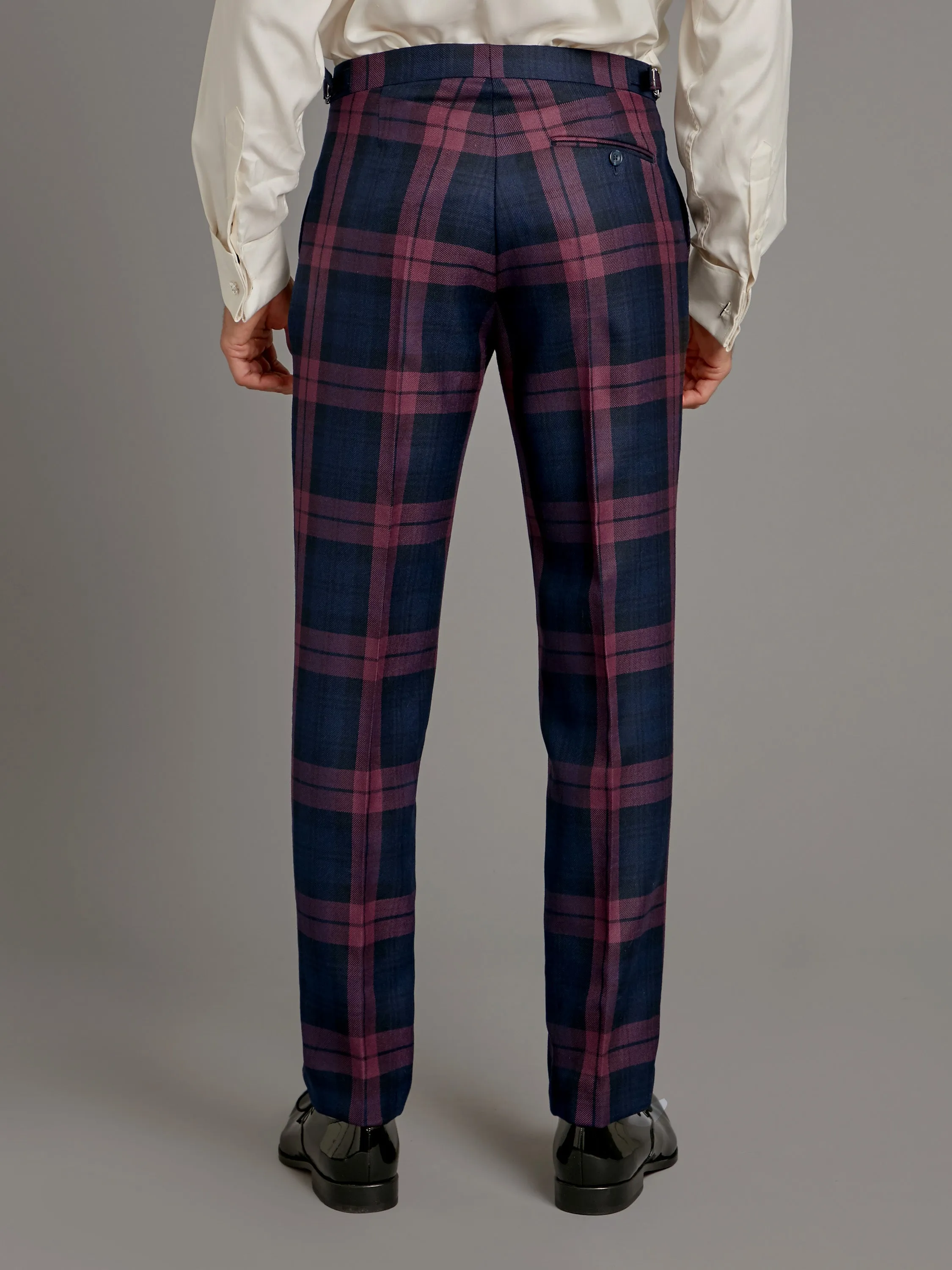 Tartan Pants - Plum Watch