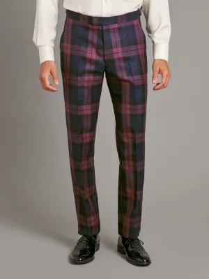 Tartan Pants - Plum Watch