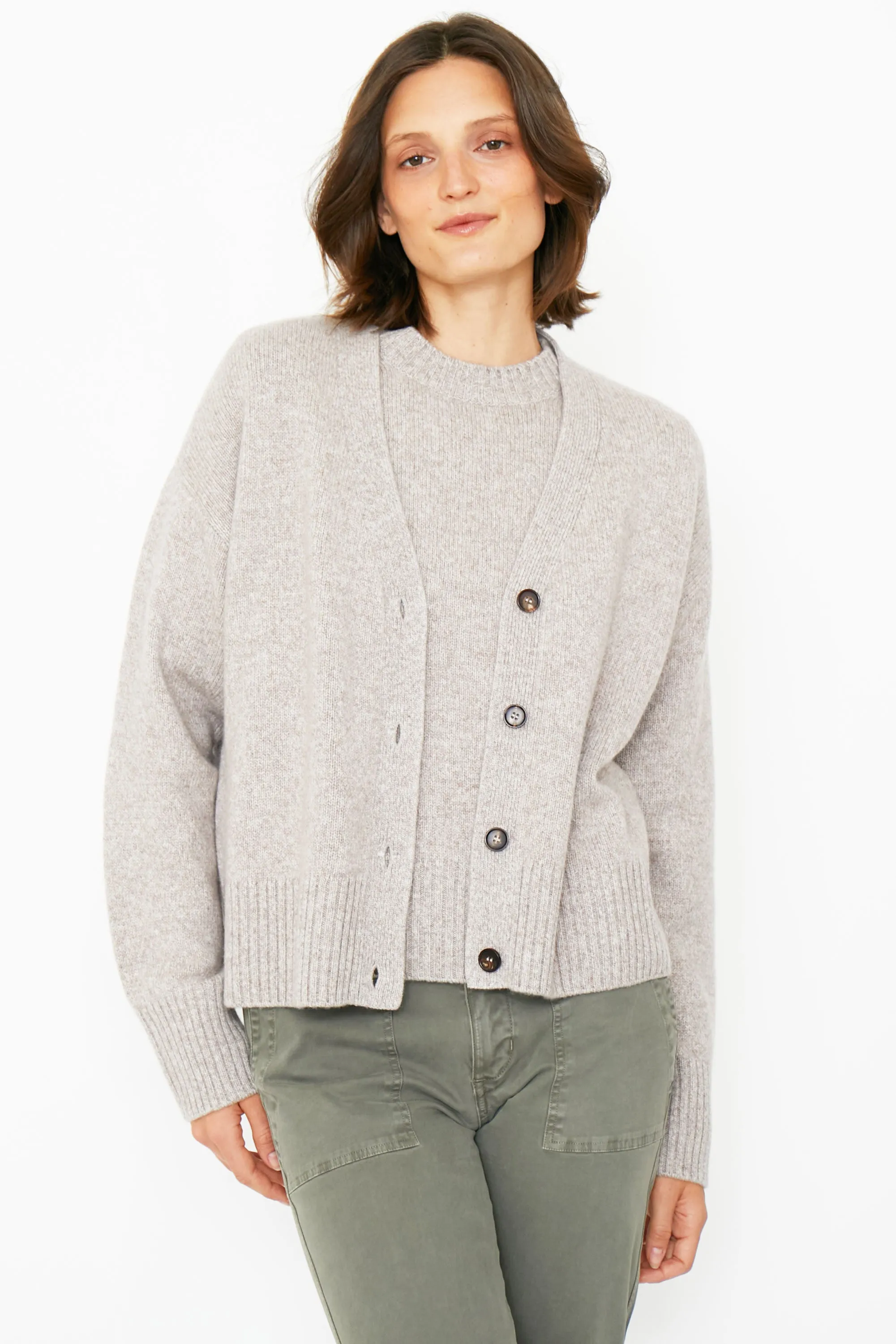 The Cashmere Raffa - Cream Marl