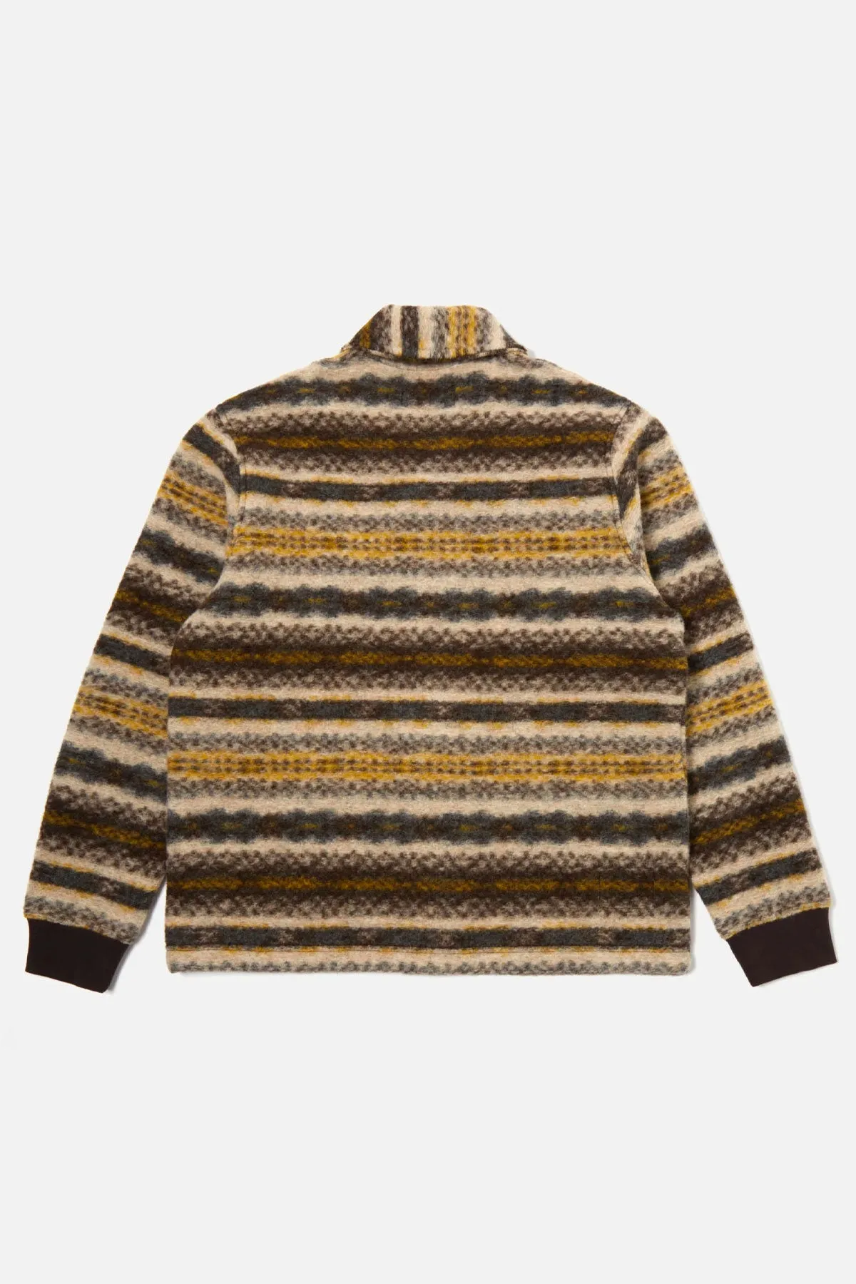 Universal Works - New York Cardigan In Fairisle Wool Mix