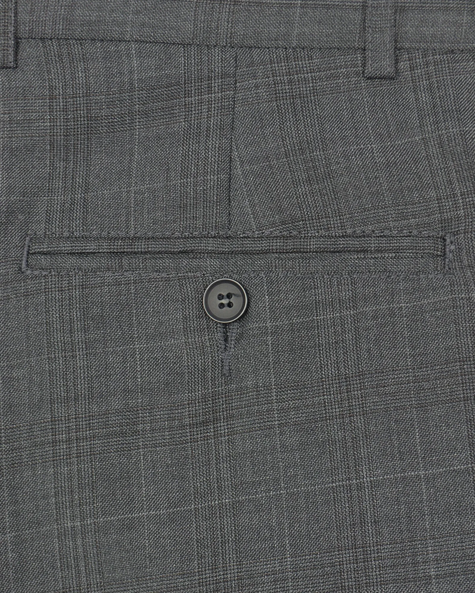 VINCENT & FRANKS S18J11307 CHARCOAL CHECK SLIM TROUSER