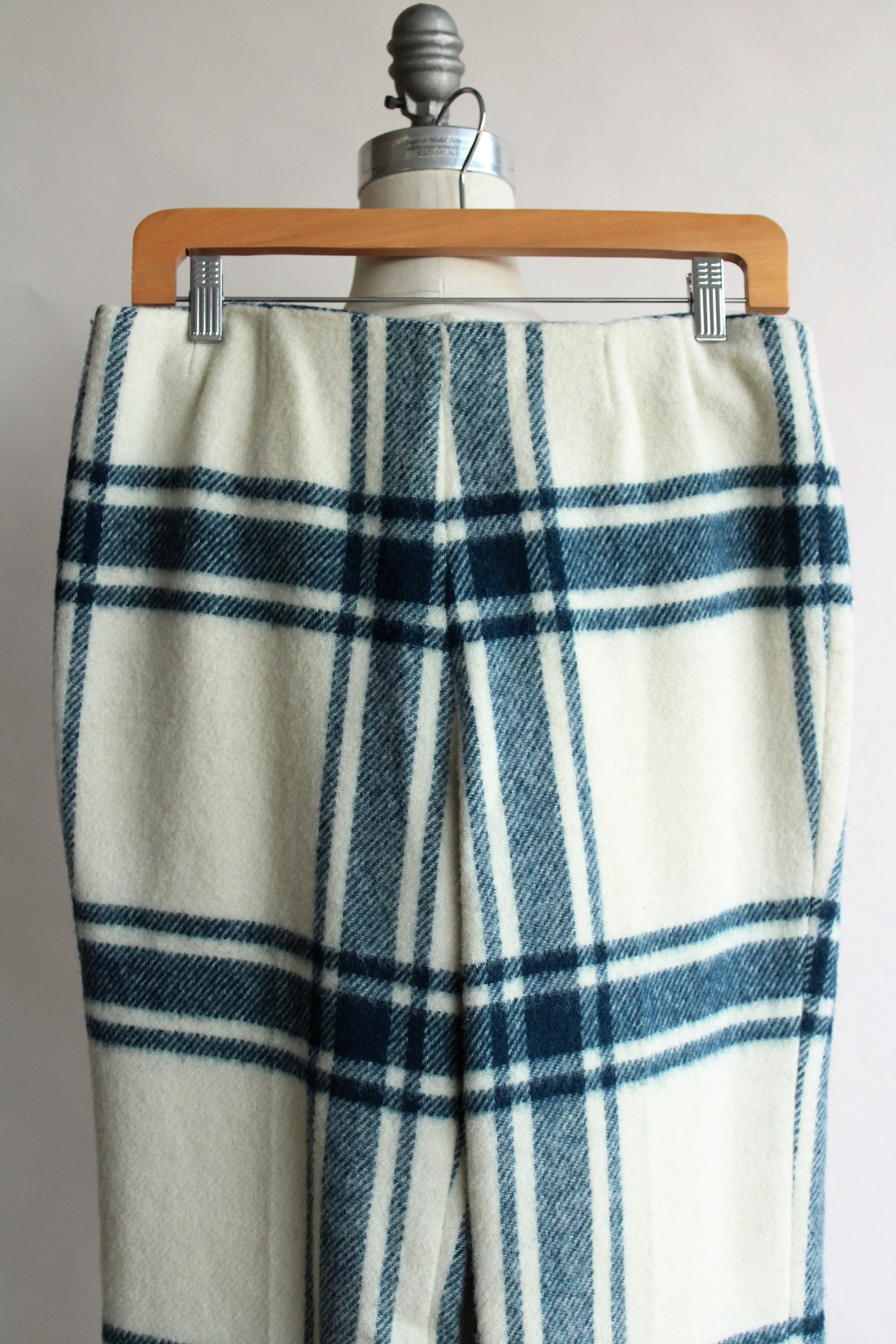 Vintage 1960s Plaid Wool Trousers