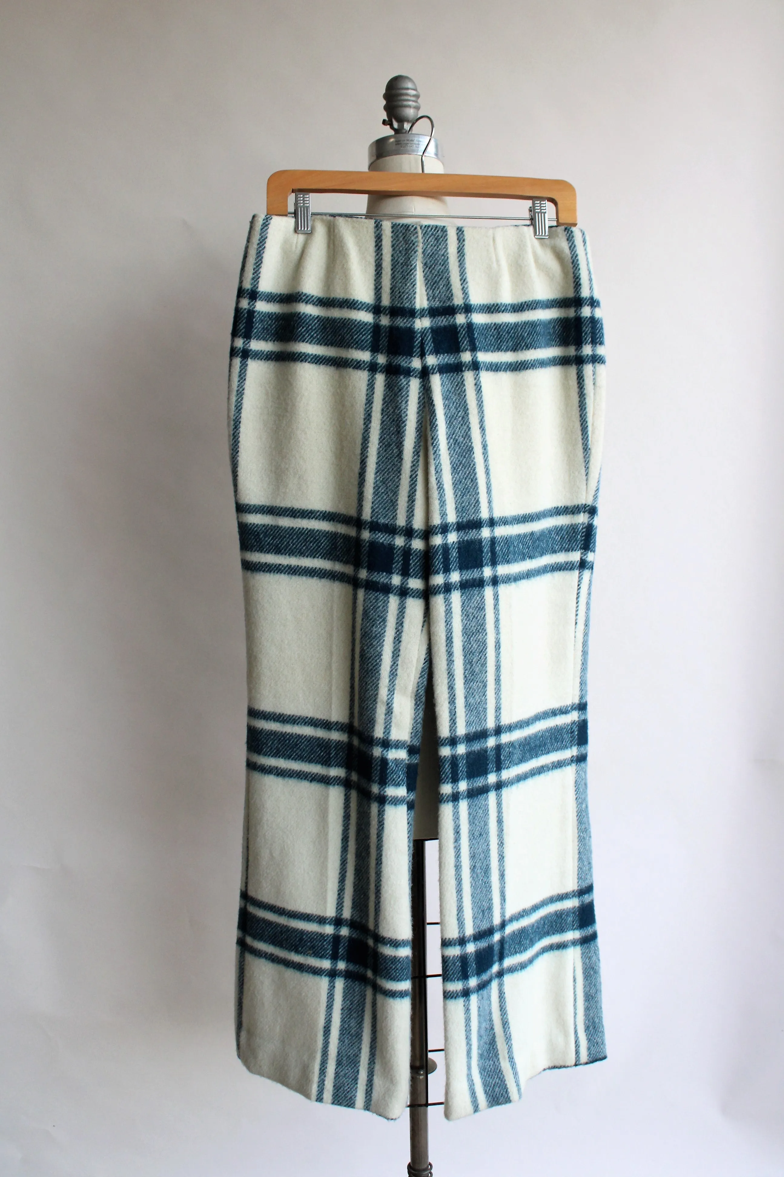 Vintage 1960s Plaid Wool Trousers