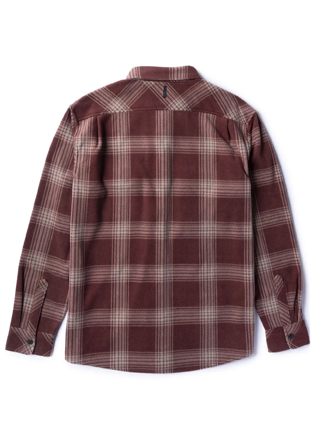 Vissla Eco-Zy Ls Polar Flannel - FIRED BRICK