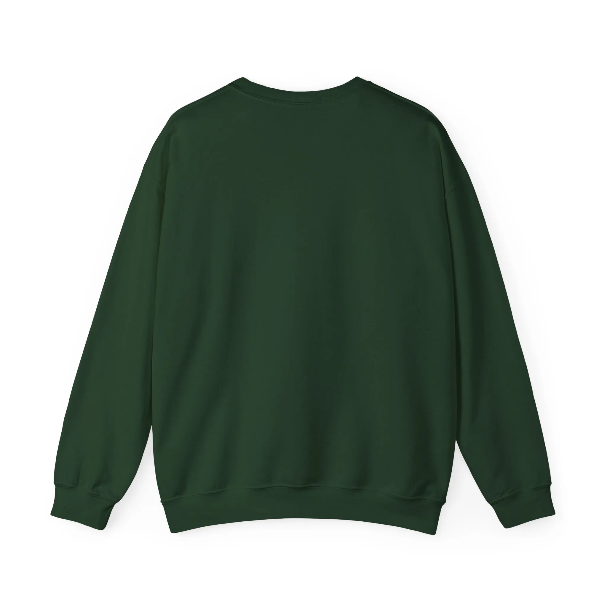 White on Dark Green MOM bow Crewneck Sweatshirt