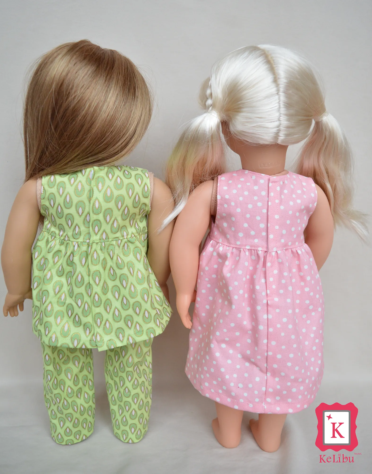 Winter and Summer PJs Inch Doll Sewing Pattern