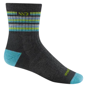 Women's Multi Stripe Cushioned Micro Crew Socks